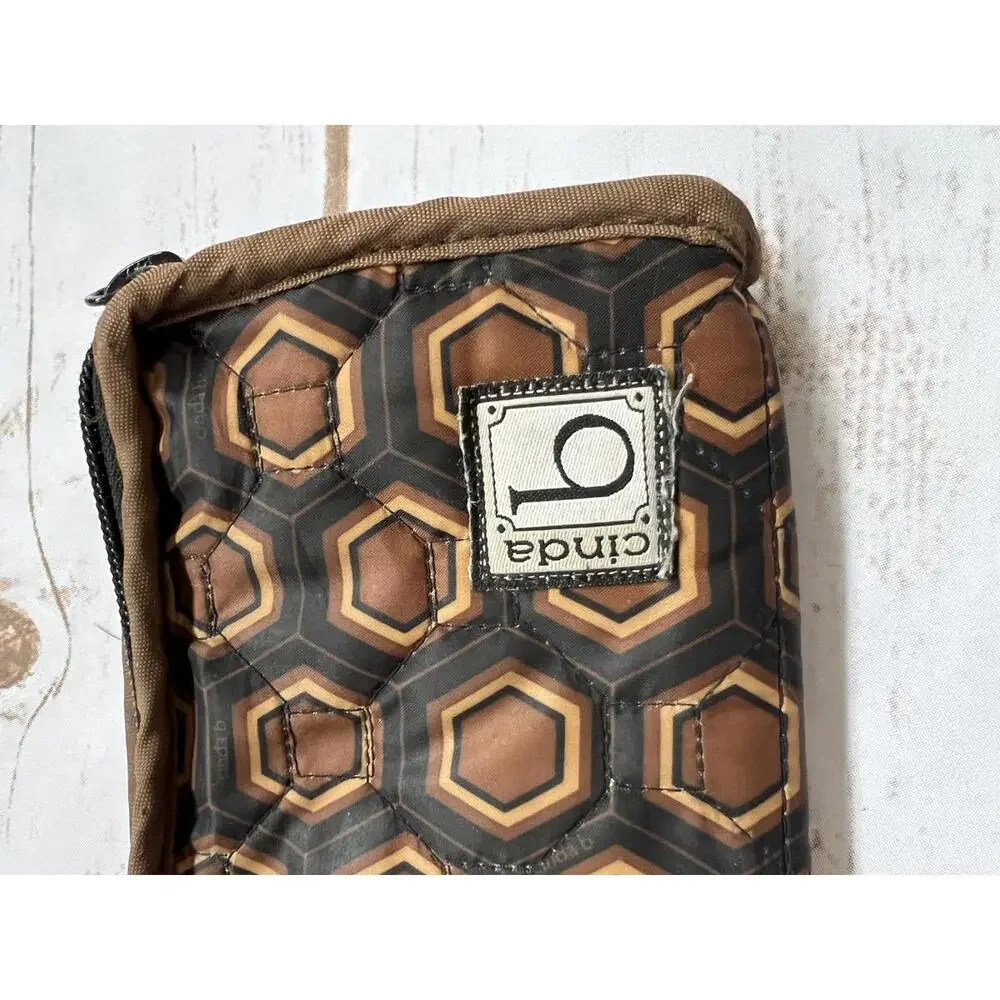 Cinda b Hexagon‎ Patterned Zip Wallet